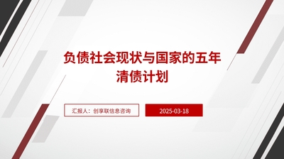 负债社会现状与国家的五年清债计划